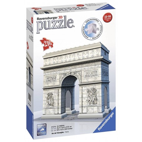 216 pièces Puzzle Ravensburger 3D Arc de Triomphe - Ravensburger