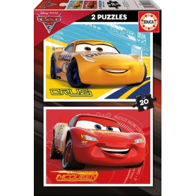 Puzzle Educa Cars 3 de 2 x 20 piezas Puzzles Educa - 1