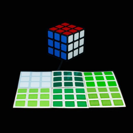 Sticker Cubo de Rubik 3x3 , Escala de Colores - Kubekings