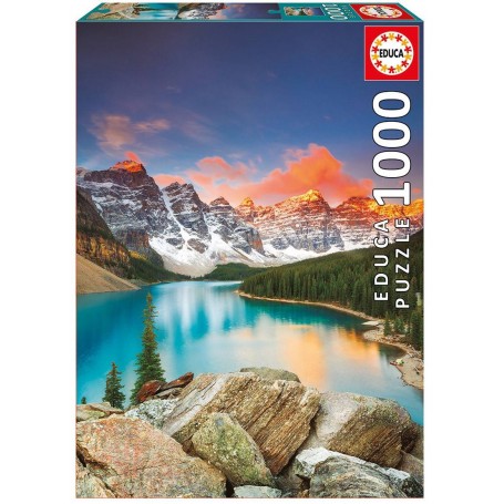Puzzle Educa Lac Moraine, parc national Banff Canada de 1000 pièces - Puzzles Educa