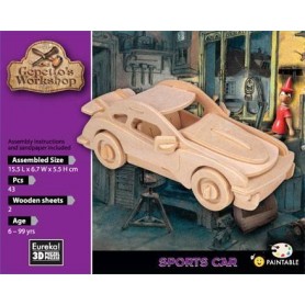 Crafts & Co, Puzzle 3D, Voiture Classic, Niveau de difficulté 3, 3-4  HRS, Jeux