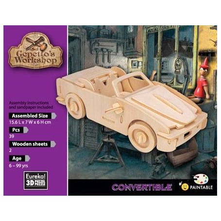 Gepetto's Cabriolet Puzzle 3D - Eureka! 3D Puzzle