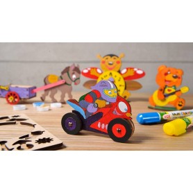 UgearsModels - Motociclista Puzzle 3D