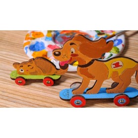 UgearsModels - Gatito y Cachorro Puzzle 3D