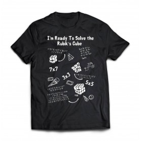 T-shirt Je suis prêt à résoudre le cube magique Kubekings - 1