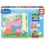 Puzzle Educa Peppa Pig Progressif 6 + 9 + 12 + 16 Pièces - Puzzles Educa