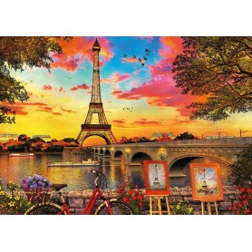 Puzzle Educa Coucher de soleil à Paris de 3000 pièces Puzzles Educa - 1