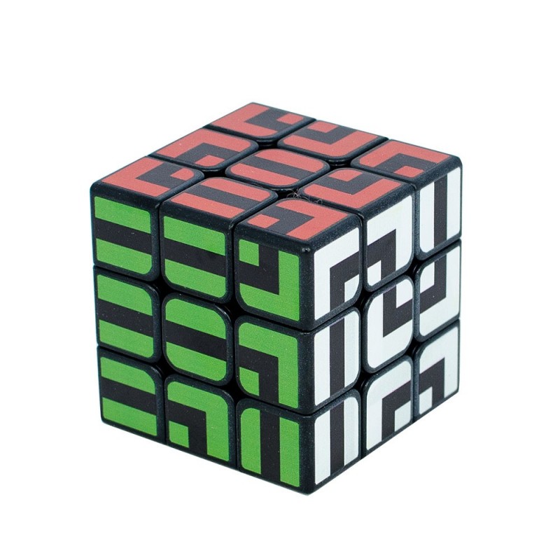 Fond Cube Avec Rendu Danimation De Labyrinthe 3d Or Et Noir Photo