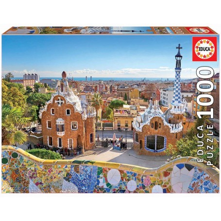 Puzzle Educa Barcelone du parc Güell de 1000 pièces - Puzzles Educa