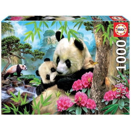 Puzzle Educa Ours panda de 1000 pièces - Puzzles Educa