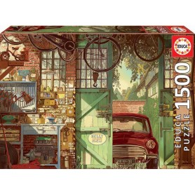 Puzzle Educa Old Garage, Arly Jones de 1500 pièces Puzzles Educa - 1