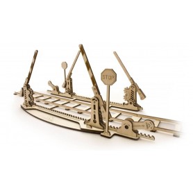 UgearsModels - Jeu de rails avec passage à niveau Puzzle 3D Ugears Models - 1