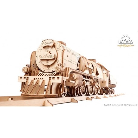 UgearsModels - Locomotive à vapeur V-Express Puzzle 3D - Ugears Models