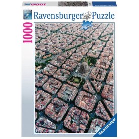 Puzzle Ravensburger Vue aérienne de Barcelone de 1000 Pièces