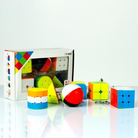 Pack Z-Cube 6 Porte-clés Rubik's Cube - Z-Cube