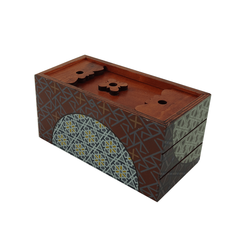 Boîte Secrète Puzzle En Bois - Boîte Mystère à Ouverture Cachée - Cadeau Intelligence Pour Adultes & Ados