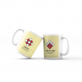 Tasse à motifs de cubes jaunes - Kubekings