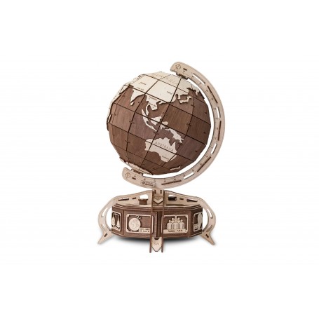 Puzzle eco Wood Art Globe terrestre marron 393 Pièces - Eco Wood Art