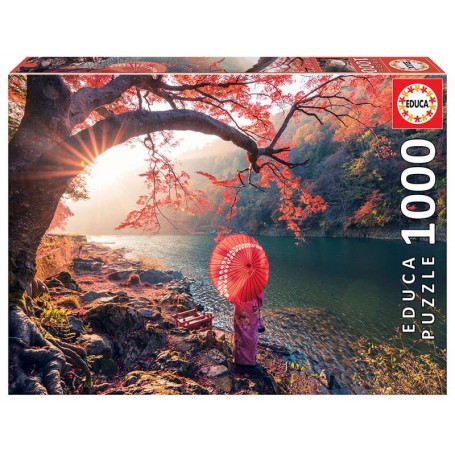 Puzzle Educa Sunrise Katsura River, Japon de 1000 pièces à Puzzles Educa