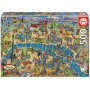 Puzzle Educa Carte de Paris de 500 pièces - Puzzles Educa