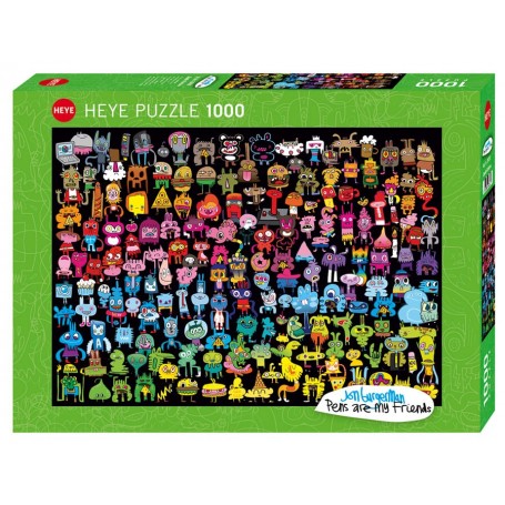 Puzzle Heye Gribouillis arc-en-ciel de 1000 pièces Heye - 1