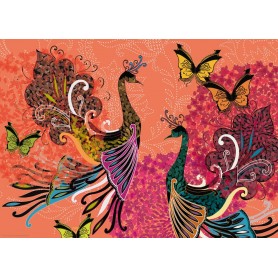 Puzzle Heye Pavos reales y mariposas de 1000 Piezas Heye - 1