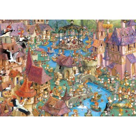 Puzzle Heye Bunnytown de 1000 Piezas Heye - 1