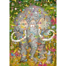 Puzzle Heye La vie de l'éléphant de 1000 Pièces Heye - 1