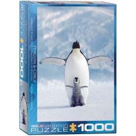 Puzzle Eurographics Pingouin et son poussin de 1000 Pièces Eurographics - 1