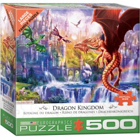 Puzzle Eurographics Dragon Kingdom de 500 Pièces Eurographics - 1