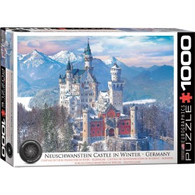 Puzzle Eurographics Château de Neuschwanstein en hiver de 1000 Piezas Eurographics - 1
