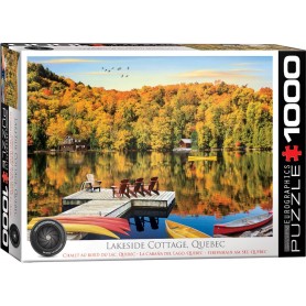 Puzzle Eurographics La cabane du lac de Québec de 1000 Pièces Eurographics - 1
