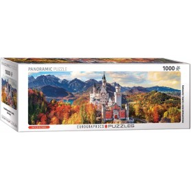 Puzzle Eurographics Panorama Neuschwanstein à l'automne de 1000 Pièces Eurographics - 1