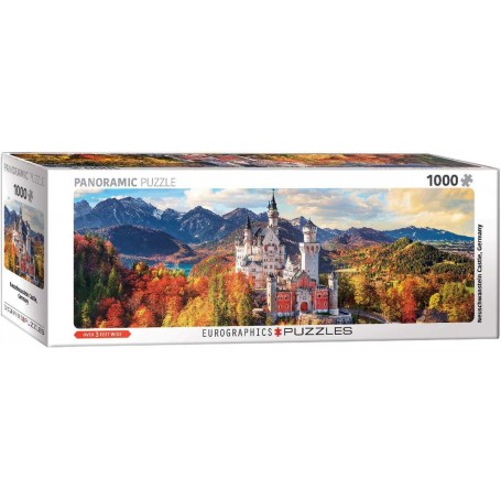 Puzzle Eurographics Panorama Neuschwanstein à l'automne de 1000 Pièces - Eurographics
