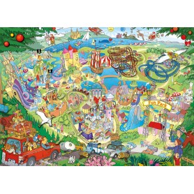 Puzzle Heye Parc d'attractions de 1000 Pièces Heye - 1