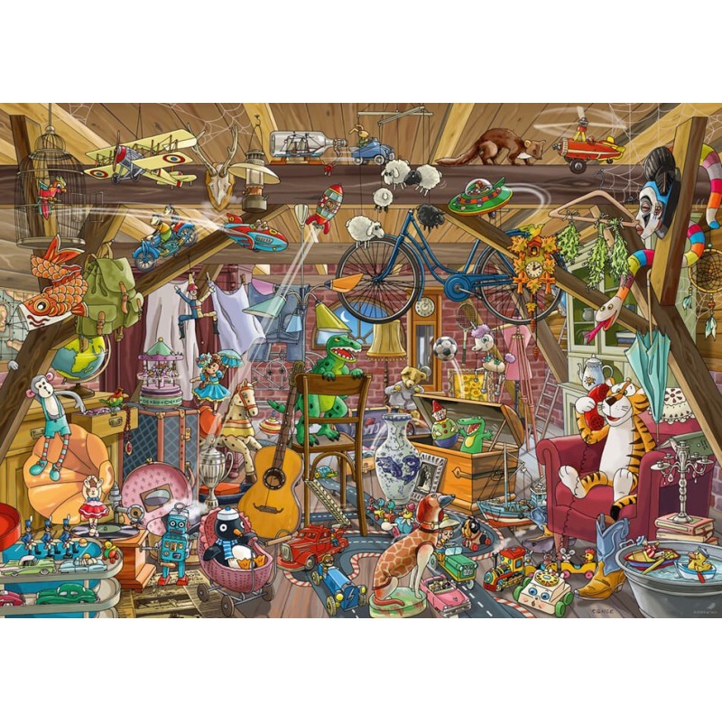 Puzzle Heye In The Attic Of 1000 Pieces - Kubekings.fr