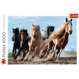 Puzzle Trefl Chevaux au galop de 1000 pièces Puzzles Trefl - 1