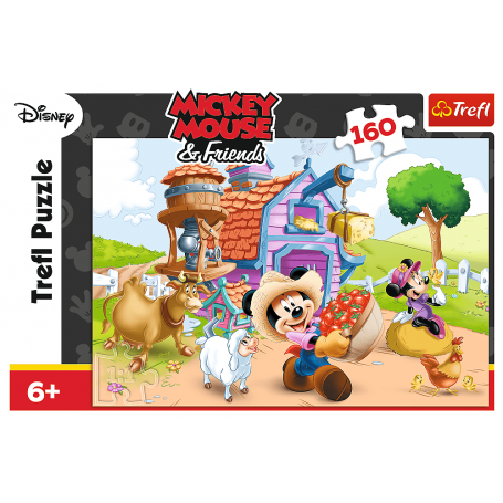 Puzzle Trefl Mickey Mouse le fermier de 160 pièces - Puzzles Trefl