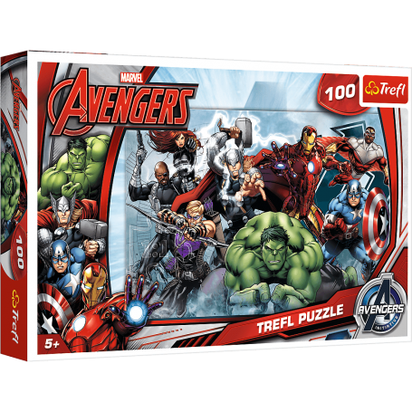 Puzzle Trefl L'attaque des Avengers de 100 Pièces Puzzles Trefl - 1