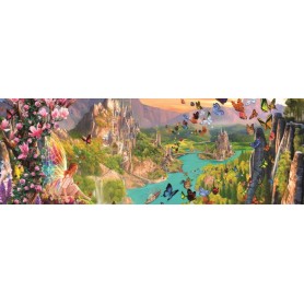 Puzzle Jumbo Terrain de fées panoramique de 1000 pièces Jumbo - 1