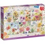 Puzzle Jumbo Collection de timbres, Fleurs d'été, 1000 pièces - Jumbo