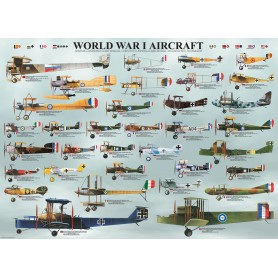 Puzzle Eurographics Avions de la Première Guerre mondiale de 1000 Pièces Eurographics - 1