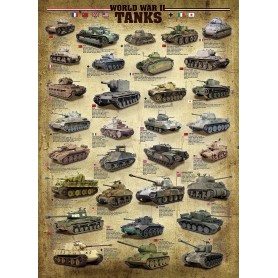 Puzzle Eurographics Chars de la Seconde Guerre mondiale de 1000 pièces Eurographics - 1