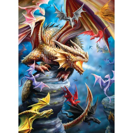 Puzzle Eurographics Dragon Clan par Ann Stokes de 1000 pièces - Eurographics