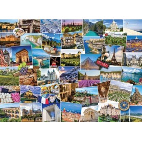 Puzzle Eurographics Globetrotter France de 1000 Pièces Eurographics - 1