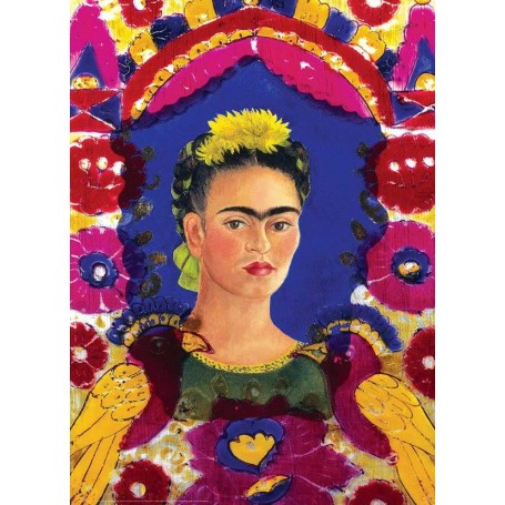Puzzle Eurographics Kahlo Autoportrait avec les oiseaux de 1000 Pièces - Eurographics
