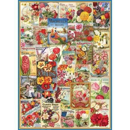 Puzzle Eurographics Catalogue de graines de fleurs de 1000 pièces - Eurographics