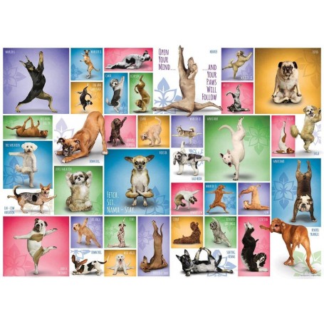 Puzzle Eurographics yoga chiens de 1000 Pièces - Eurographics