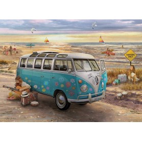 Puzzle Eurographics Amour et espoir VW Bus de 1000 pièces Eurographics - 1
