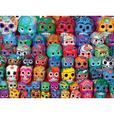 Puzzle Eurographics crânes mexicains de 1000 pièces - Eurographics